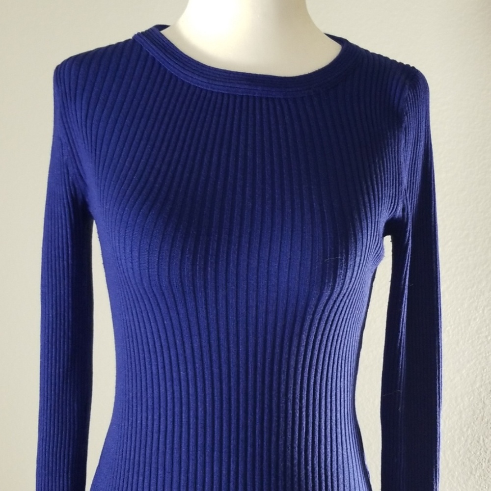 Hooked Up Royal Blue Sweater - Preloved